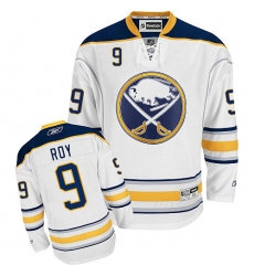 Women's Reebok Buffalo Sabres #9 Derek Roy Authentic White Away NHL Jersey