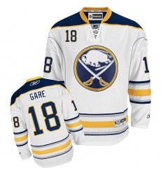 Youth Reebok Buffalo Sabres #18 Danny Gare Authentic White Away NHL Jersey