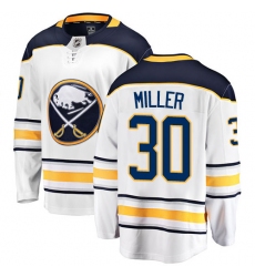 Men's Buffalo Sabres #30 Ryan Miller Fanatics Branded White Away Breakaway NHL Jersey