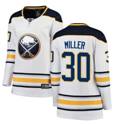 Women's Buffalo Sabres #30 Ryan Miller Fanatics Branded White Away Breakaway NHL Jersey
