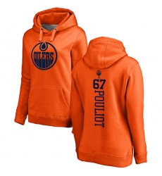 NHL Women's Adidas Edmonton Oilers #67 Benoit Pouliot Orange One Color Backer Pullover Hoodie