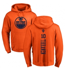 NHL Adidas Edmonton Oilers #10 Esa Tikkanen Orange One Color Backer Pullover Hoodie