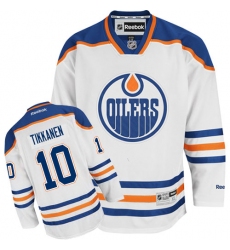 Youth Reebok Edmonton Oilers #10 Esa Tikkanen Authentic White Away NHL Jersey