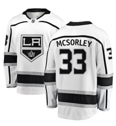 Youth Los Angeles Kings #33 Marty Mcsorley Authentic White Away Fanatics Branded Breakaway NHL Jersey