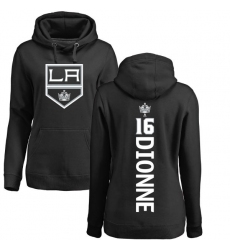 NHL Women's Adidas Los Angeles Kings #16 Marcel Dionne Black Backer Pullover Hoodie