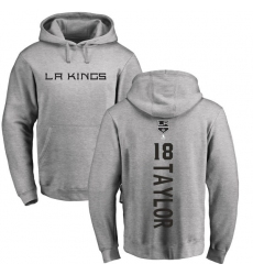 NHL Adidas Los Angeles Kings #18 Dave Taylor Ash Backer Pullover Hoodie