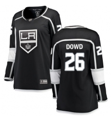 Women's Los Angeles Kings #26 Nic Dowd Authentic Black Home Fanatics Branded Breakaway NHL Jersey