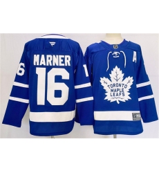 Men's Toronto Maple Leafs #16 Mitchell Marner Blue 2024-25 Stitched Jersey