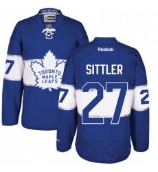 Men's Reebok Toronto Maple Leafs #27 Darryl Sittler Premier Royal Blue 2017 Centennial Classic NHL Jersey