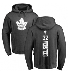 NHL Adidas Toronto Maple Leafs #32 Kris Versteeg Charcoal One Color Backer Pullover Hoodie
