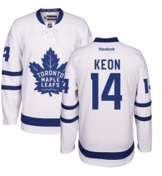 Youth Reebok Toronto Maple Leafs #14 Dave Keon Authentic White Away NHL Jersey