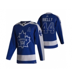 Men's Toronto Maple Leafs #44 Morgan Rielly Blue 2020-21 Reverse Retro Alternate Hockey Jersey