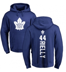 NHL Adidas Toronto Maple Leafs #44 Morgan Rielly Royal Blue Backer Pullover Hoodie