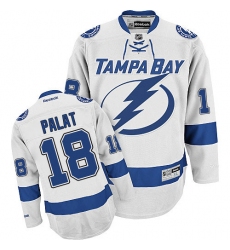 Women's Reebok Tampa Bay Lightning #18 Ondrej Palat Authentic White Away NHL Jersey