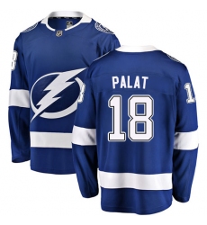 Youth Tampa Bay Lightning #18 Ondrej Palat Fanatics Branded Royal Blue Home Breakaway NHL Jersey