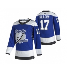 Men's Tampa Bay Lightning #17 Alex Killorn Blue 2020-21 Reverse Retro Alternate Hockey Jersey