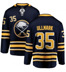 Youth Buffalo Sabres #35 Linus Ullmark Fanatics Branded Navy Blue Home Breakaway NHL Jersey