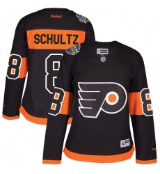 Women's Reebok Philadelphia Flyers #8 Dave Schultz Premier Black 2017 Stadium Series NHL Jersey