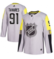 Youth Adidas New York Islanders #91 John Tavares Authentic Gray 2018 All-Star Metro Division NHL Jersey