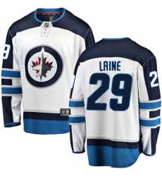 Men's Winnipeg Jets #29 Patrik Laine Fanatics Branded White Away Breakaway NHL Jersey