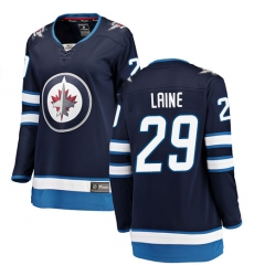 Women's Winnipeg Jets #29 Patrik Laine Fanatics Branded Navy Blue Home Breakaway NHL Jersey