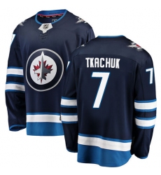 Youth Winnipeg Jets #7 Keith Tkachuk Fanatics Branded Navy Blue Home Breakaway NHL Jersey