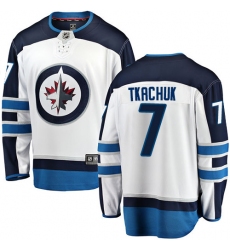 Youth Winnipeg Jets #7 Keith Tkachuk Fanatics Branded White Away Breakaway NHL Jersey