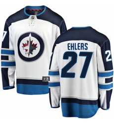 Youth Winnipeg Jets #27 Nikolaj Ehlers Fanatics Branded White Away Breakaway NHL Jersey