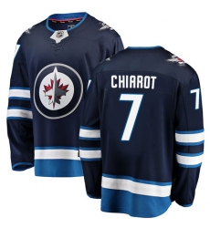 Youth Winnipeg Jets #7 Ben Chiarot Fanatics Branded Navy Blue Home Breakaway NHL Jersey