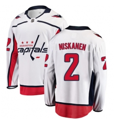 Men's Washington Capitals #2 Matt Niskanen Fanatics Branded White Away Breakaway NHL Jersey