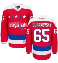 Men's Reebok Washington Capitals #65 Andre Burakovsky Premier Red Third NHL Jersey
