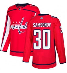 Youth Adidas Washington Capitals #30 Ilya Samsonov Authentic Red Home NHL Jersey