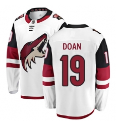 Youth Arizona Coyotes #19 Shane Doan Fanatics Branded White Away Breakaway NHL Jersey