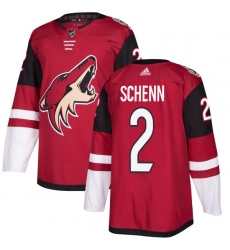 Youth Adidas Arizona Coyotes #2 Luke Schenn Authentic Burgundy Red Home NHL Jersey