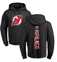 NHL Adidas New Jersey Devils #21 Kyle Palmieri Black Backer Pullover Hoodie
