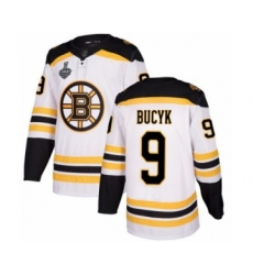 Youth Boston Bruins #9 Johnny Bucyk Authentic White Winter Classic 2019 Stanley Cup Final Bound Hockey Jersey