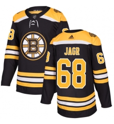 Men's Adidas Boston Bruins #68 Jaromir Jagr Premier Black Home NHL Jersey