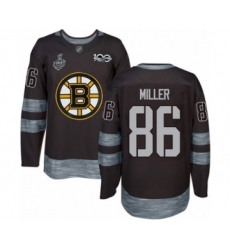 Men's Boston Bruins #86 Kevan Miller Authentic Black 1917-2017 100th Anniversary 2019 Stanley Cup Final Bound Hockey Jersey