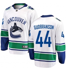 Youth Vancouver Canucks #44 Erik Gudbranson Fanatics Branded White Away Breakaway NHL Jersey