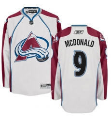 Men's Reebok Colorado Avalanche #9 Lanny McDonald Authentic White Away NHL Jersey