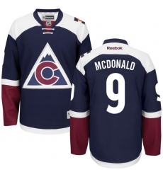 Youth Reebok Colorado Avalanche #9 Lanny McDonald Authentic Blue Third NHL Jersey