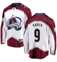 Men's Colorado Avalanche #9 Paul Kariya Fanatics Branded White Away Breakaway NHL Jersey