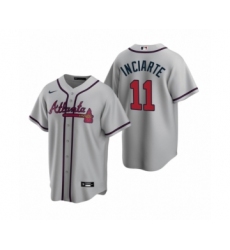 Youth Atlanta Braves #11 Ender Inciarte Nike Gray 2020 Replica Road Jersey