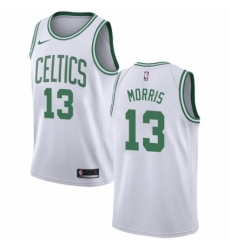 Men's Nike Boston Celtics #13 Marcus Morris Authentic White NBA Jersey - Association Edition