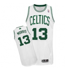 Women's Adidas Boston Celtics #13 Marcus Morris Authentic White Home NBA Jersey