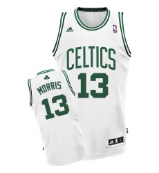 Women's Adidas Boston Celtics #13 Marcus Morris Swingman White Home NBA Jersey