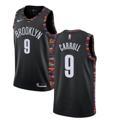Men's Nike Brooklyn Nets #9 DeMarre Carroll Swingman Black NBA Jersey - 2018  19 City Edition