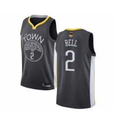 Women's Golden State Warriors #2 Jordan Bell Swingman Black 2019 Basketball Finals Bound Basketball Jersey - Statement Edition