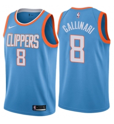 Youth Nike Los Angeles Clippers #8 Danilo Gallinari Swingman Blue NBA Jersey - City Edition