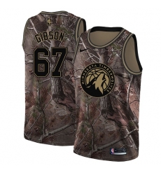 Women's Nike Minnesota Timberwolves #67 Taj Gibson Swingman Camo Realtree Collection NBA Jersey